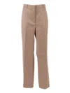 Max Mara Studio Pantalone Lungo Eziana In Brown