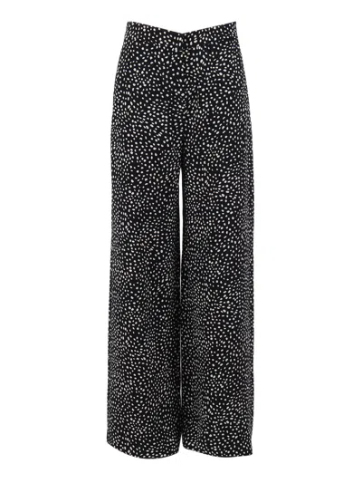 Max Mara Studio Pantalone Lungo Fresco In Black