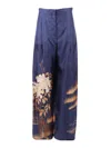 Max Mara Studio Pantalone Lungo Msemappa In Blue
