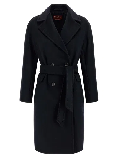 Max Mara Studio 'panteon' Coat In Blue