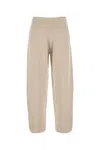 Max Mara Straight Wide-leg High Waist Trousers In Neutral