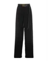 Max Mara Pantalone Juanita In Gabardine Nero Donna In Black