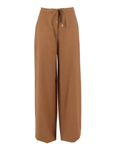 Max Mara Studio Pants In Brown