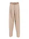 Max Mara Studio Pants In Brown