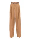 Max Mara Studio Pants In Brown