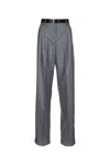 Max Mara Studio Pants In Gray