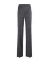 Max Mara Pantalone Lambro Grigio Scuro In Gray