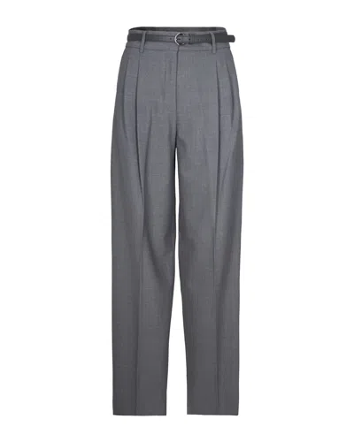 Max Mara Studio Pants In Gray