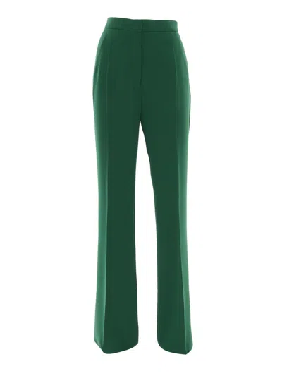 Max Mara Studio Cosmo Cady Trousers In Green