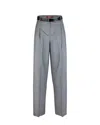 Max Mara Studio Pants Woman Grey In Grey