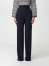 Max Mara Studio Pants In Technical Cady In Blue