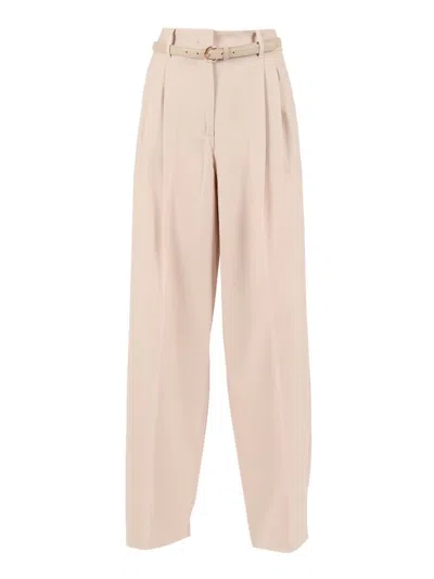 Max Mara Studio Pants In Neutral
