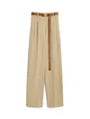Max Mara Studio Pants In Ocre