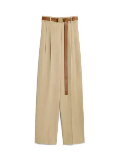 Max Mara Studio Pants In Beige