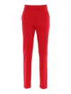 Max Mara Ermes Jersey Trouser In Red