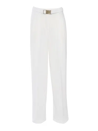 Max Mara Studio Pants In White