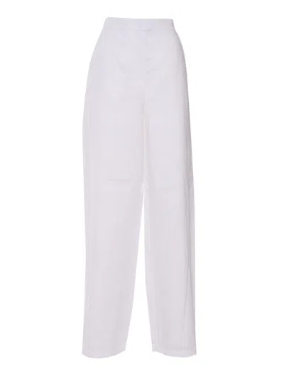 Max Mara Studio Pants In White