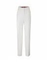 Max Mara Pegno Viscose Blend Trousers In White