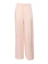 Max Mara Womens Powder Lino Wide-leg High-rise Woven Trousers In White