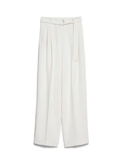Max Mara Studio Pants In White
