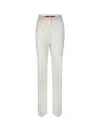 Max Mara Quasar White Trousers In White