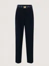 Max Mara Studio Pants Woman Blue In Blue