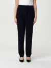 Max Mara Studio Pants Woman Blue In Black