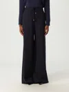 Max Mara Studio Pants Woman Blue In Blue