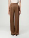 Max Mara Studio Pants Woman Brown In Brown