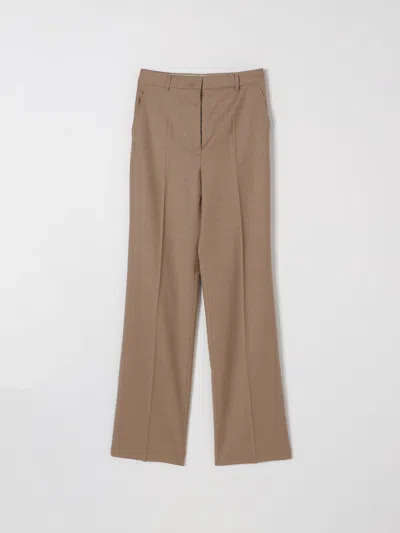 Max Mara Studio Pants Woman Camel Women In Brown