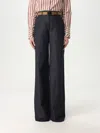 Max Mara Studio Pants Woman Denim In Blue