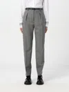 Max Mara Studio Pants Woman Grey In Gray