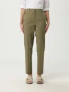 Max Mara Studio Pants Woman Kaki In Green
