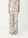 Max Mara Studio Pants Woman Nude In Neutral