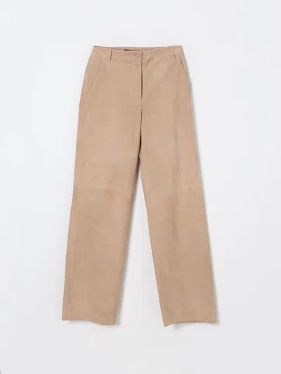 Max Mara Studio Pants Woman Sand In Neutral