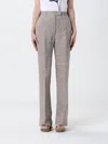 Max Mara Studio Pants Woman Tobacco In Gray