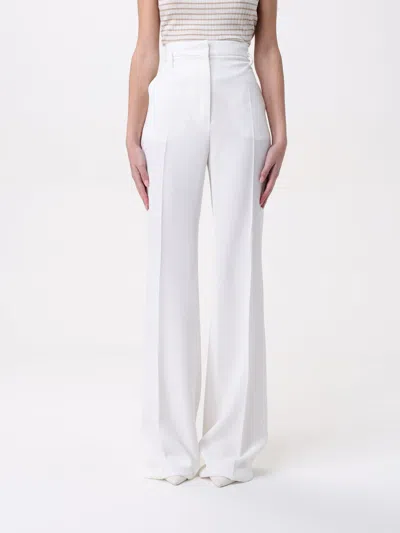 Max Mara Studio Pants Woman White In Weiss