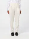 Max Mara Studio Pants Woman White In Neutral