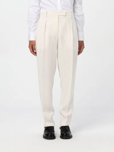 Max Mara Studio Pants Woman White In Neutral