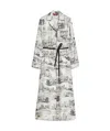 Max Mara Pappa Toile-print Silk Midi Shirtdress In White