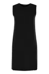 Max Mara Black Viscose Blend Dress In Black