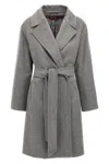 Max Mara Studio 'pazzo' Coat In Gray