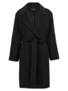 Max Mara Pauline Coats And Trench Coats Black In Black