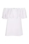 Max Mara Studio Peccati Cotton Top In White