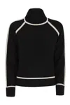 Max Mara Studio Pescara - Wool And Cashmere Turtleneck Sweater In Black