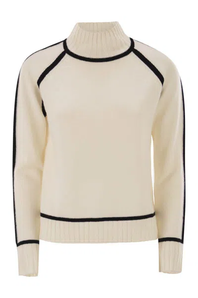 Max Mara Studio Pescara - Wool And Cashmere Turtleneck Sweater In Black