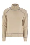 Max Mara Studio Pescara - Wool And Cashmere Turtleneck Sweater In Multi