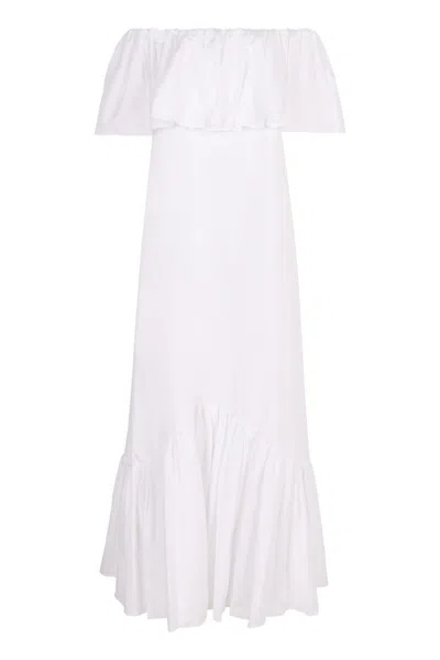 MAX MARA MAX MARA STUDIO PETALI POPLIN MAXI DRESS
