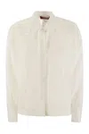 Max Mara Buttoned Long-sleeved Shirt In White