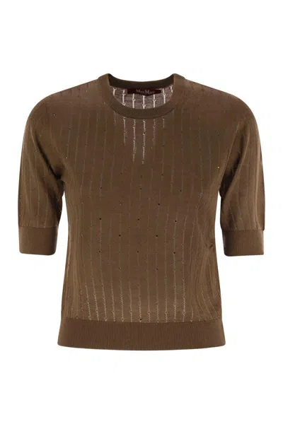 Max Mara Studio Pila - Wool And Silk Sweater With Sequins